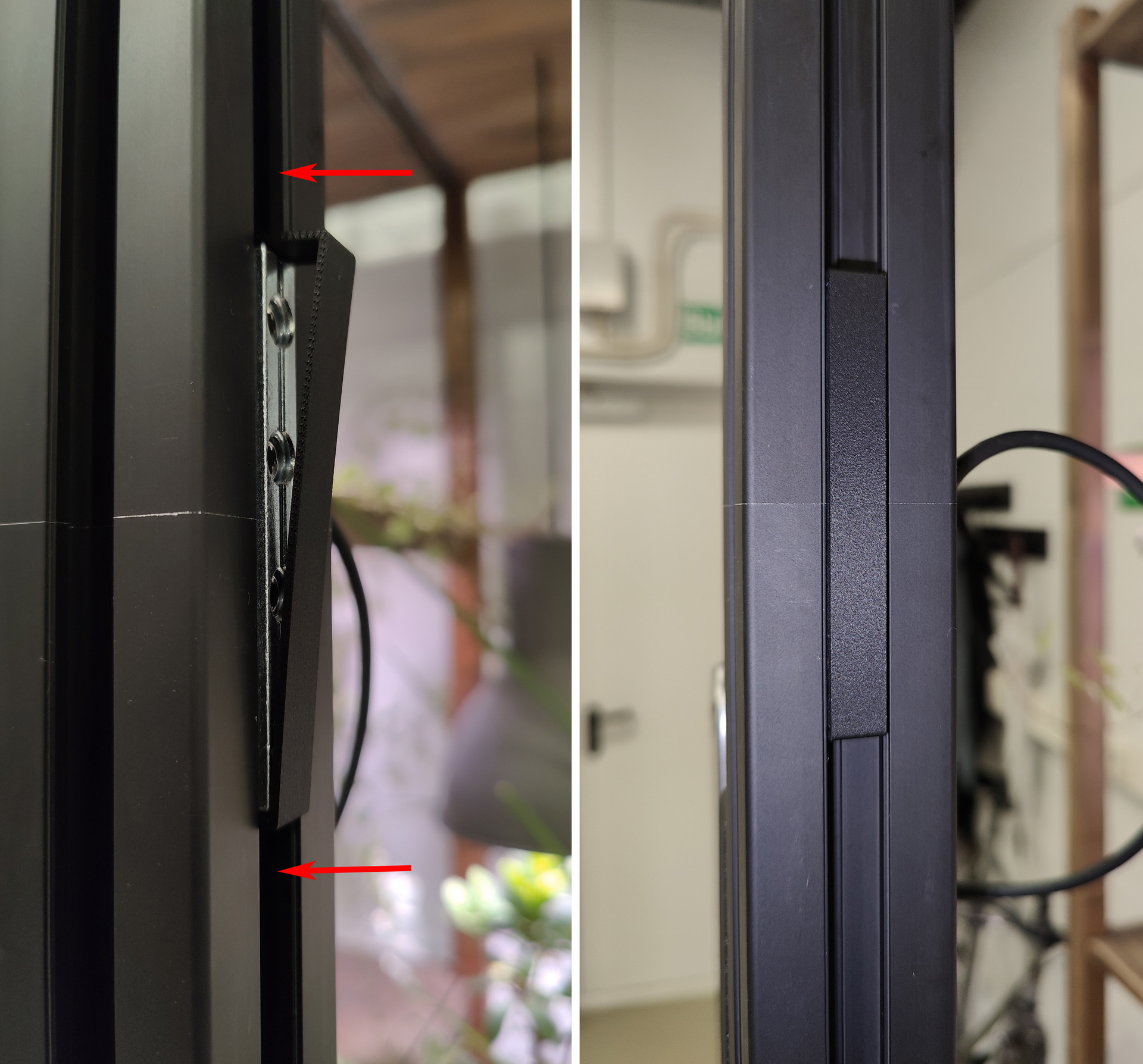 Plastic cover for a linear connector