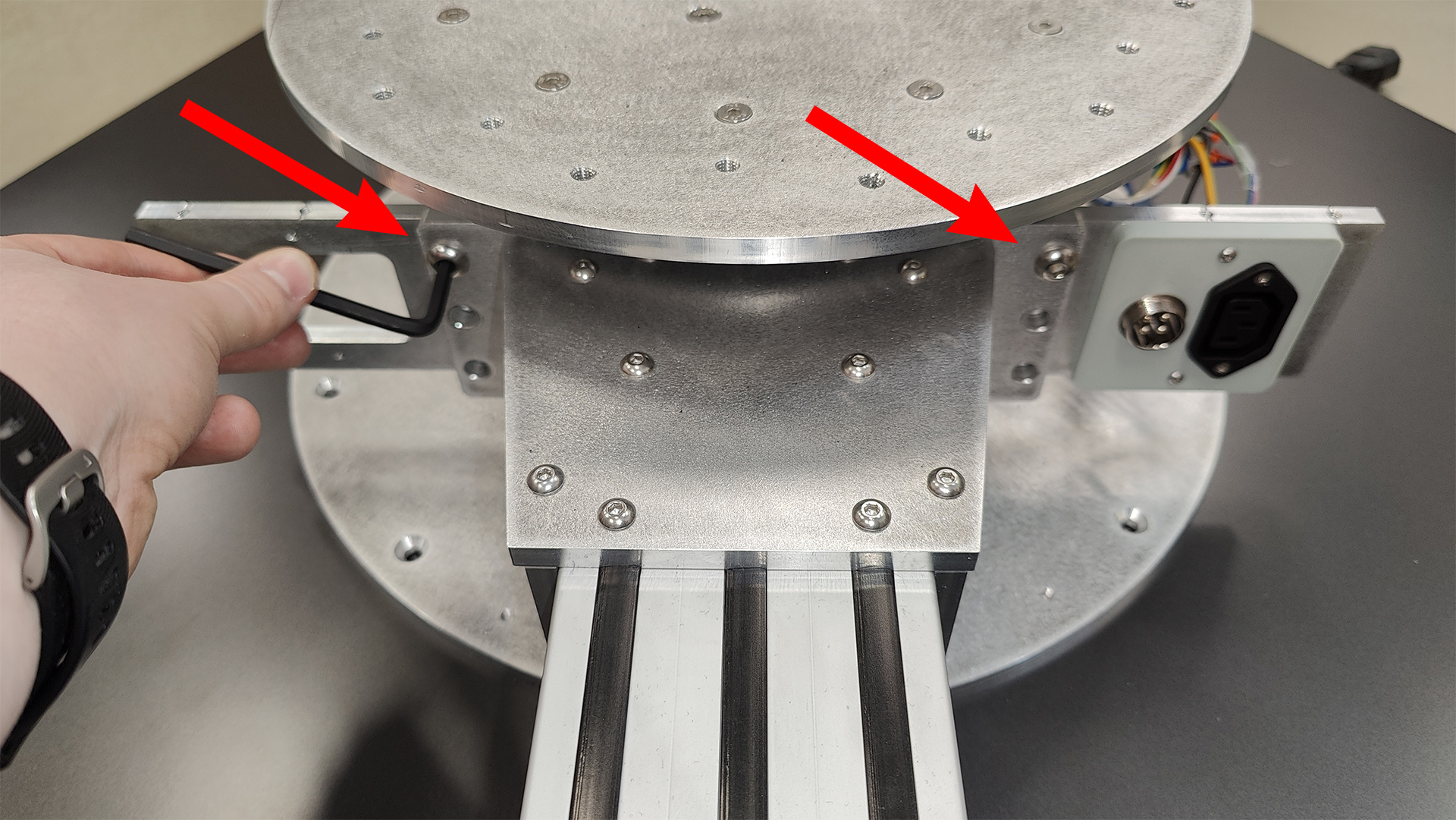 Sensor column beam attachment