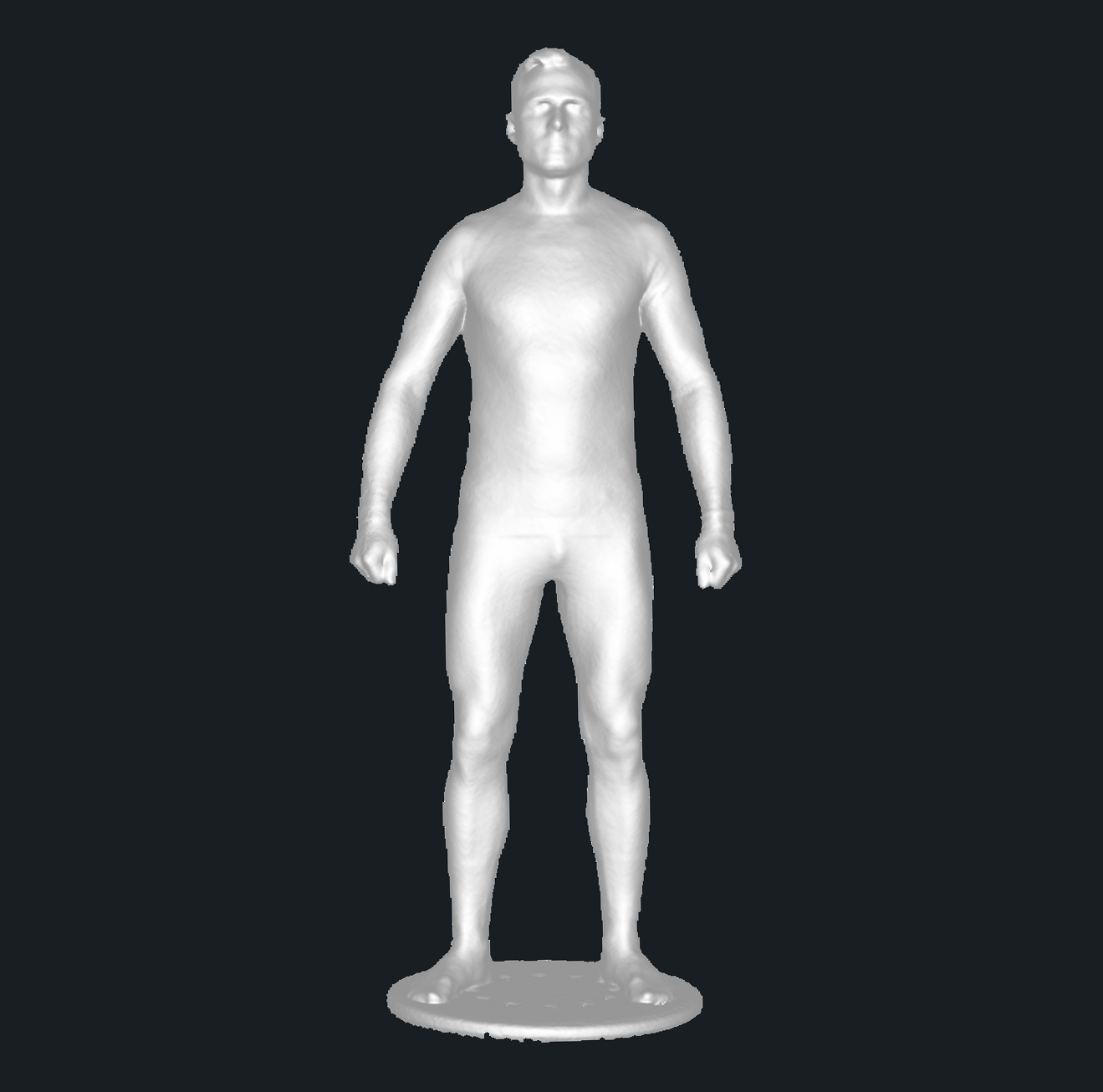 3D scan in A-pose
