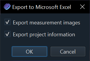 Microsoft Excel Export Options