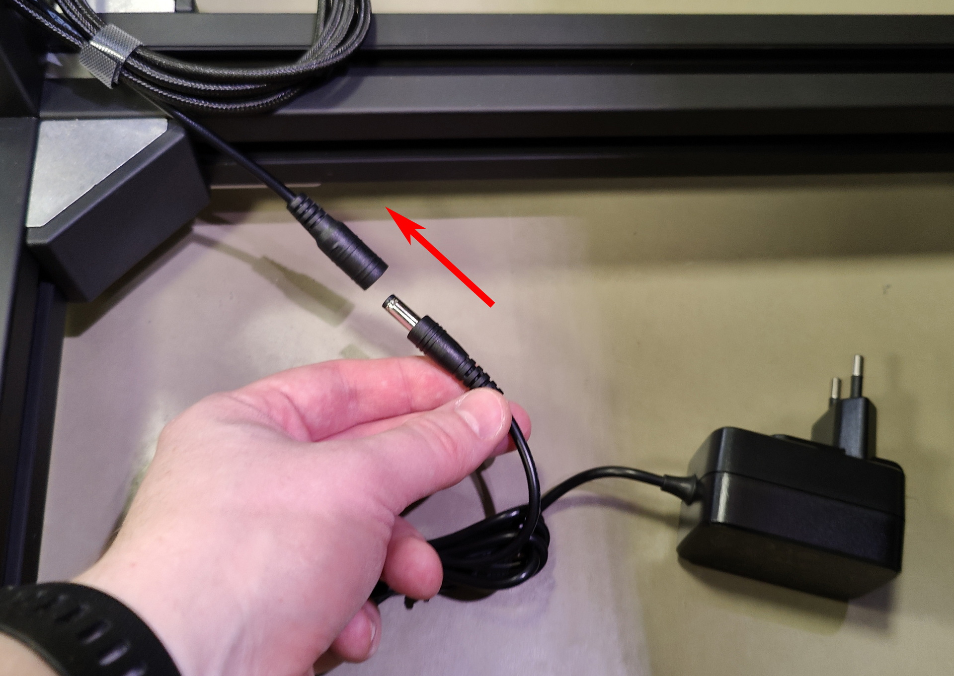 Подключение адаптер питания для USB-концентратора